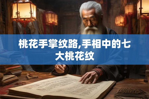 桃花手掌纹路,手相中的七大桃花纹