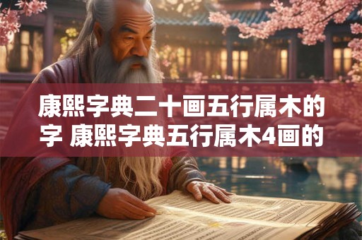 康熙字典二十画五行属木的字 康熙字典五行属木4画的字