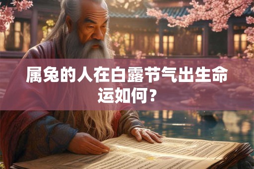 属兔的人在白露节气出生命运如何? 属兔的人在白露节气出生命运如何?
