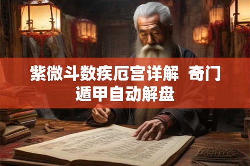 紫微斗数疾厄宫详解  奇门遁甲自动解盘