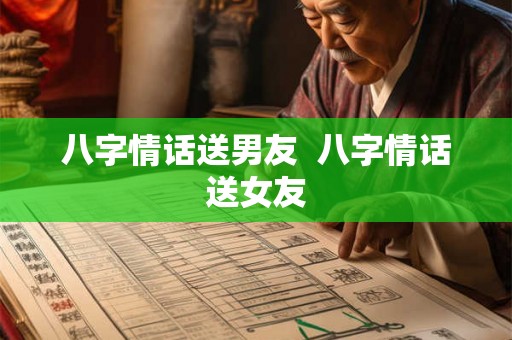 八字情话送男友  八字情话送女友