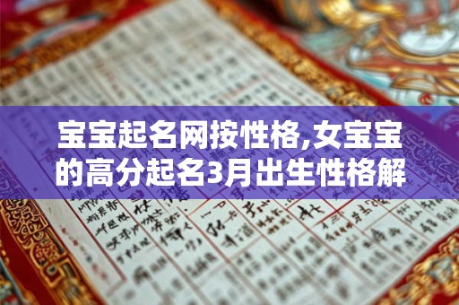 宝宝起名网按性格,女宝宝的高分起名3月出生性格解析