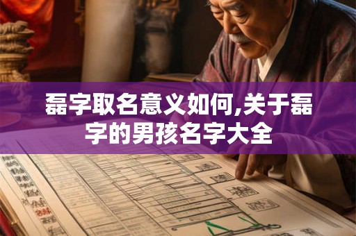 磊字取名意义如何,关于磊字的男孩名字大全