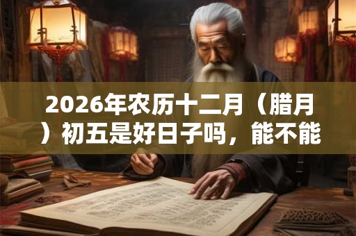 2026年农历十二月(腊月)初五是好日子吗,能不能出殡? 2026年农历十二月(腊月)初五是好日子吗,能不能出殡?