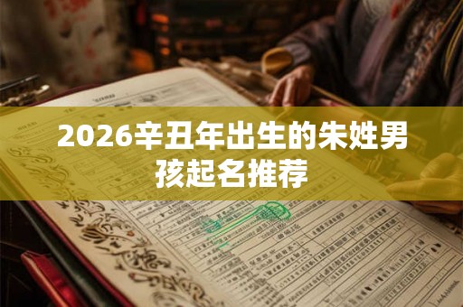 2026辛丑年出生的朱姓男孩起名推荐