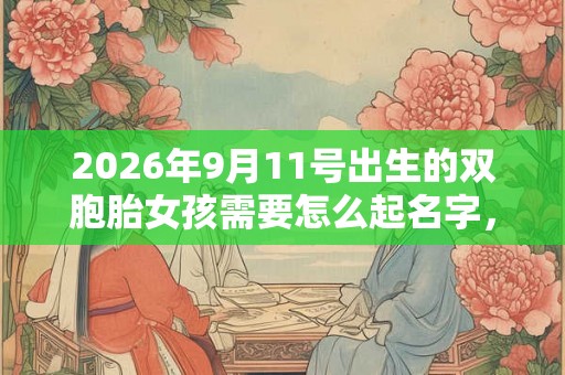 2026年9月11号出生的双胞胎女孩需要怎么起名字,五行属什么? 2026年9月11号出生的双胞胎女孩需要怎么起名字,五行属什么?