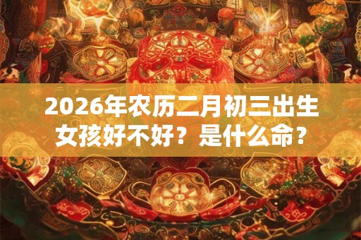 2026年农历二月初三出生女孩好不好？是什么命？