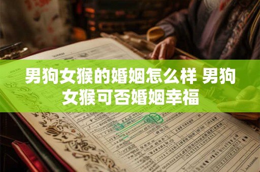 男狗女猴的婚姻怎么样 男狗女猴可否婚姻幸福 男狗女猴的婚姻怎么样 男狗女猴可否婚姻幸福