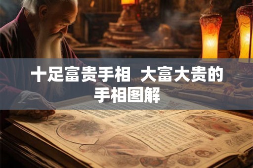 十足富贵手相 大富大贵的手相图解 十足富贵手相 大富大贵的手相图解