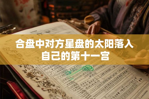 合盘中对方星盘的太阳落入自己的第十一宫 合盘中对方星盘的太阳落入自己的第十一宫