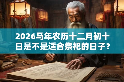 2026马年农历十二月初十日是不是适合祭祀的日子？