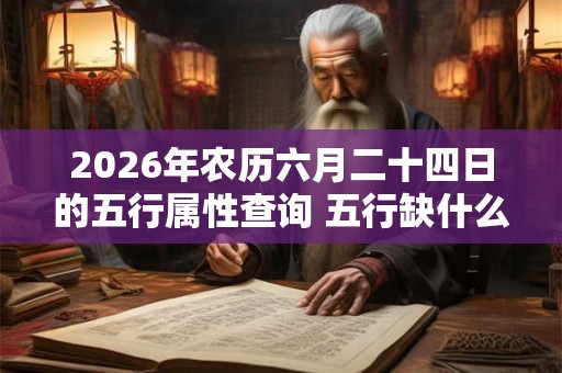 2026年农历六月二十四日的五行属性查询 五行缺什么 2026年农历六月二十四日的五行属性查询 五行缺什么