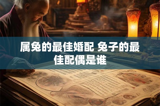属兔的最佳婚配 兔子的最佳配偶是谁 属兔的最佳婚配 兔子的最佳配偶是谁