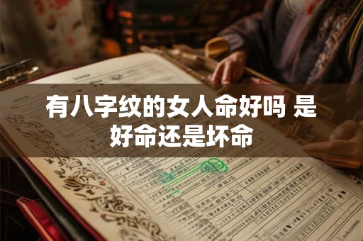 有八字纹的女人命好吗 是好命还是坏命 有八字纹的女人命好吗 是好命还是坏命