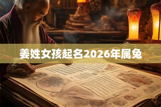 姜姓女孩起名2026年属兔