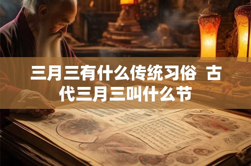 三月三有什么传统习俗  古代三月三叫什么节
