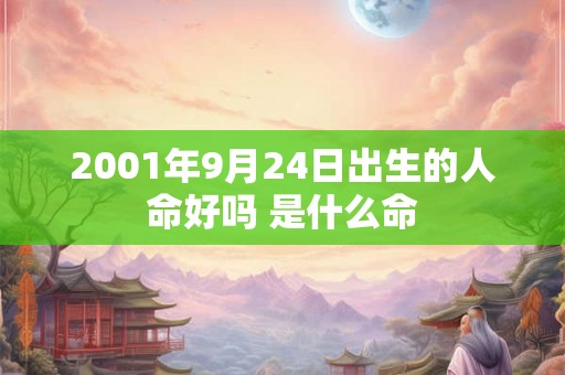 2001年9月24日出生的人命好吗 是什么命