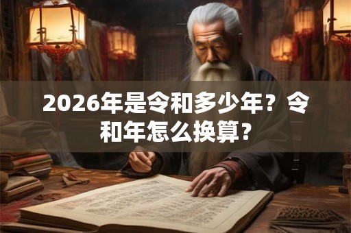 2026年是令和多少年？令和年怎么换算？