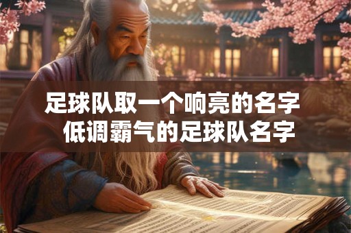 足球队取一个响亮的名字  低调霸气的足球队名字