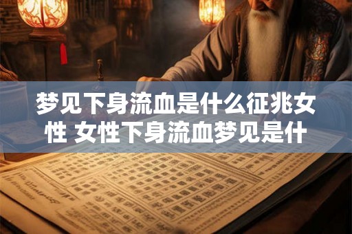 梦见下身流血是什么征兆女性 女性下身流血梦见是什么征兆
