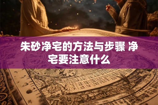 朱砂净宅的方法与步骤 净宅要注意什么