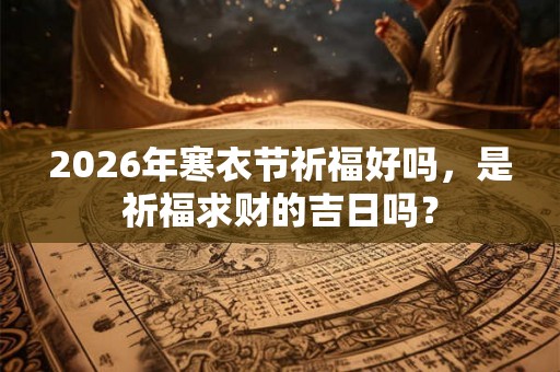 2026年寒衣节祈福好吗，是祈福求财的吉日吗？