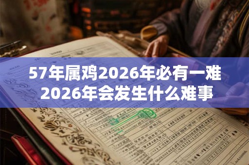 57年属鸡2026年必有一难 2026年会发生什么难事