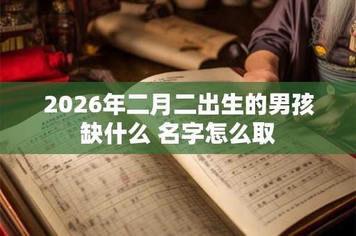 2026年二月二出生的男孩缺什么 名字怎么取