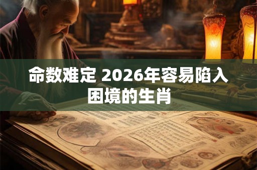 命数难定 2026年容易陷入困境的生肖