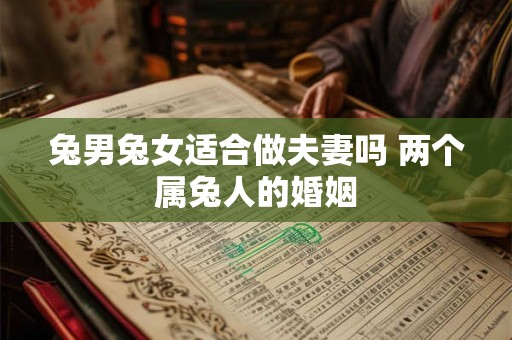 兔男兔女适合做夫妻吗 两个属兔人的婚姻
