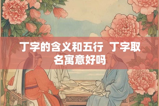 丁字的含义和五行  丁字取名寓意好吗