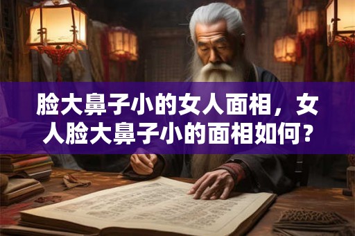 脸大鼻子小的女人面相，女人脸大鼻子小的面相如何？