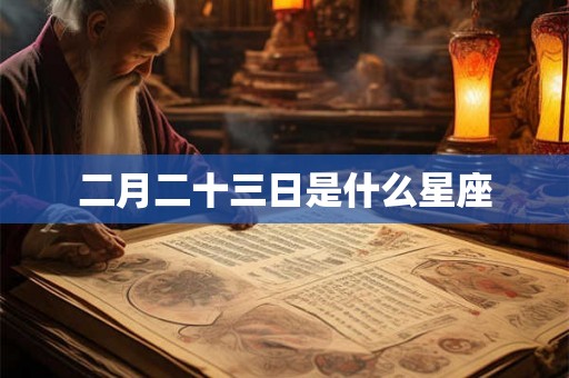 二月二十三日是什么星座