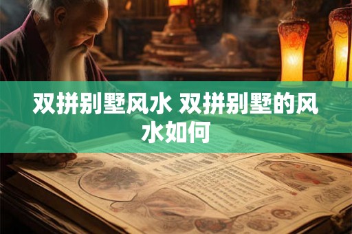 双拼别墅风水 双拼别墅的风水如何