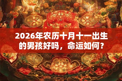 2026年农历十月十一出生的男孩好吗，命运如何？
