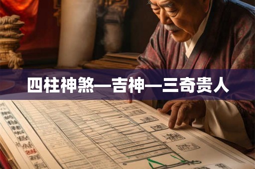 四柱神煞—吉神—三奇贵人 四柱神煞—吉神—三奇贵人
