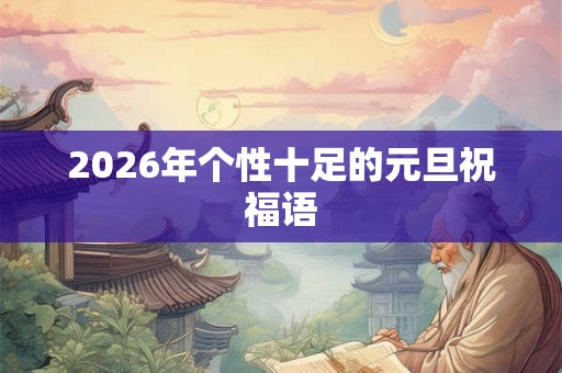 2026年个性十足的元旦祝福语