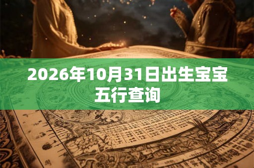 2026年10月31日出生宝宝五行查询