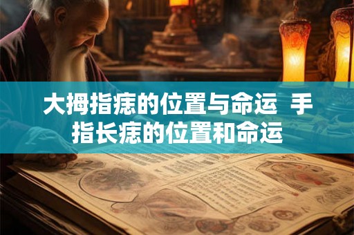 大拇指痣的位置与命运 手指长痣的位置和命运 大拇指痣的位置与命运 手指长痣的位置和命运