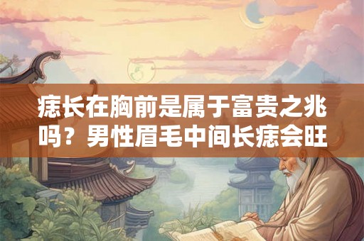 痣长在胸前是属于富贵之兆吗？男性眉毛中间长痣会旺妻吗？