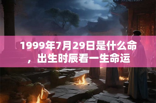 1999年7月29日是什么命,出生时辰看一生命运 1999年7月29日是什么命,出生时辰看一生命运