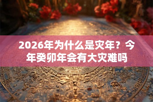 2026年为什么是灾年?今年癸卯年会有大灾难吗 2026年为什么是灾年?今年癸卯年会有大灾难吗