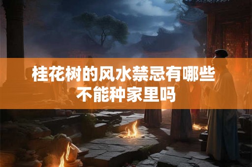 桂花树的风水禁忌有哪些 不能种家里吗