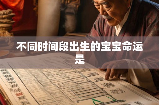 不同时间段出生的宝宝命运是
