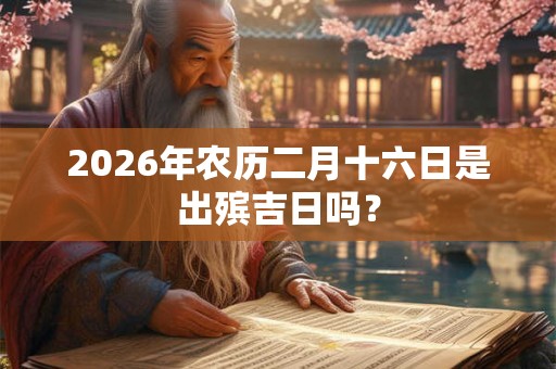 2026年农历二月十六日是出殡吉日吗？