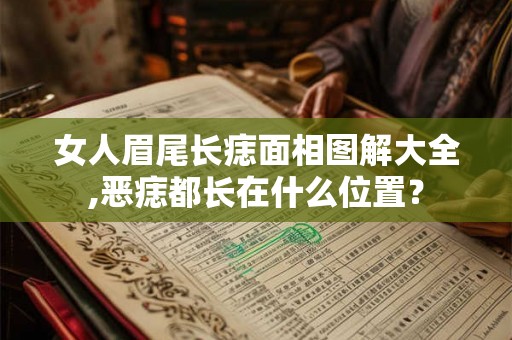 女人眉尾长痣面相图解大全,恶痣都长在什么位置？