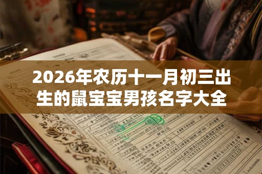 2026年农历十一月初三出生的鼠宝宝男孩名字大全
