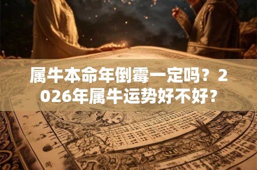 属牛本命年倒霉一定吗？2026年属牛运势好不好？