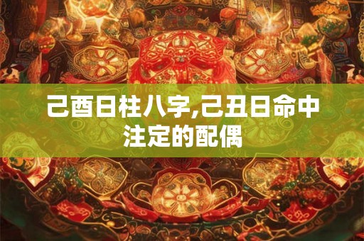 己酉日柱八字,己丑日命中注定的配偶