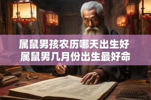 属鼠男孩农历哪天出生好 属鼠男几月份出生最好命